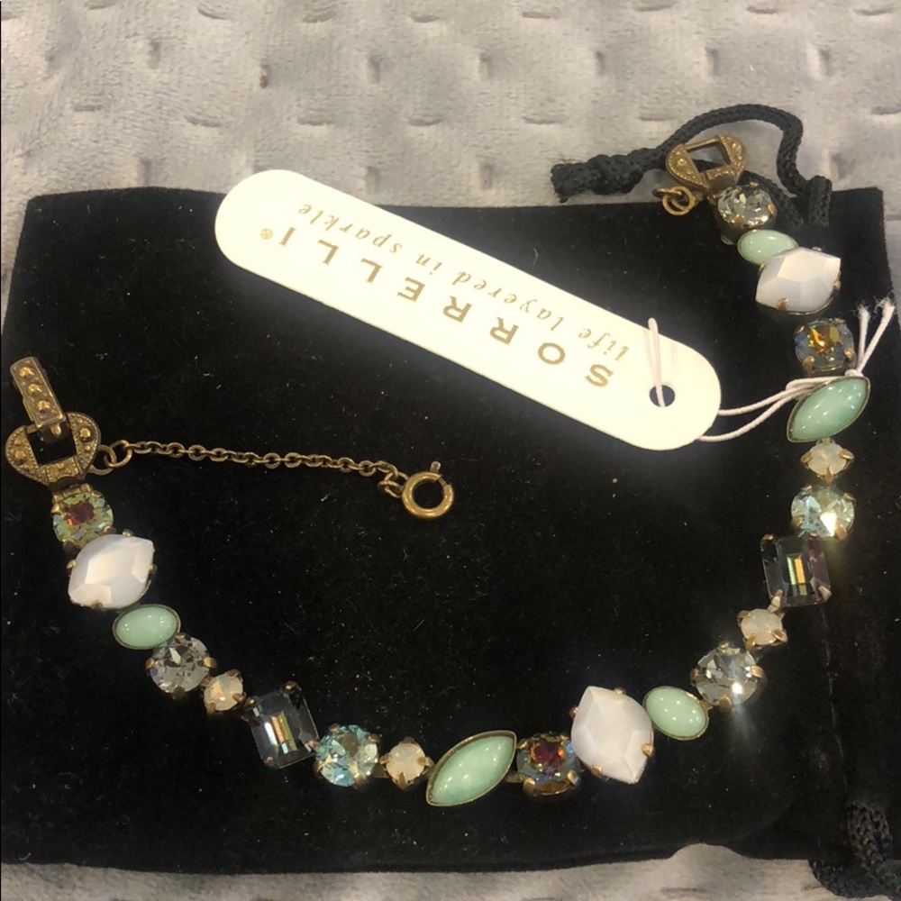 Sorrelli Greens & Grays Crystal Bracelet,NWT - Picture 1 of 6